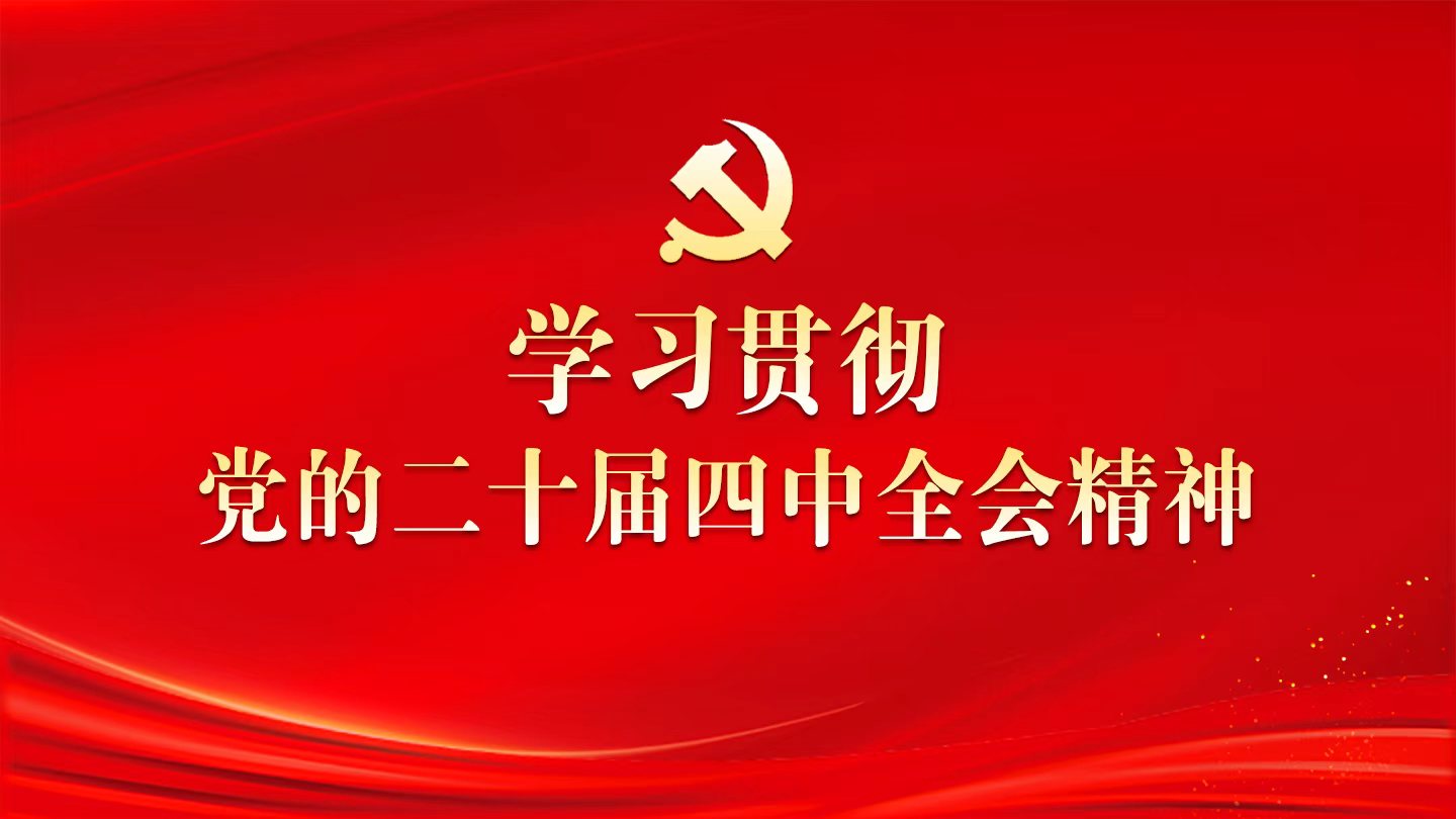 学习贯彻党的二十届四中全会精神